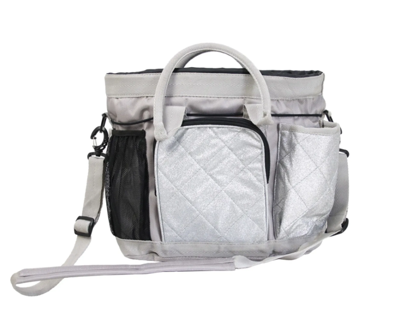 Hy Equestrian Glitzy Grooming Bag - Silver