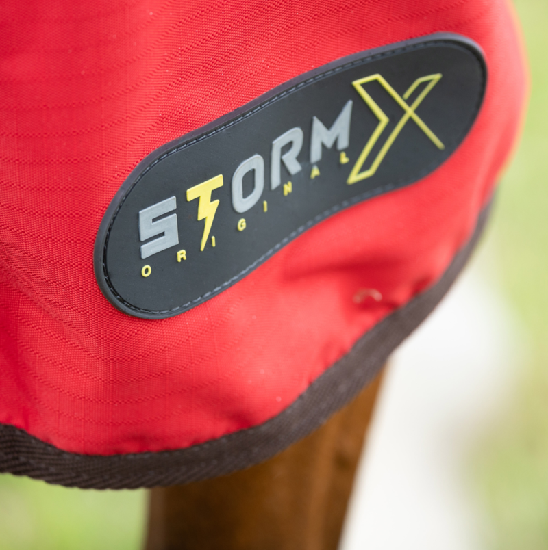 StormX Original 200 Combi Turnout Rug Thelwell Collection Comic Chaos - Taupe/Red-2