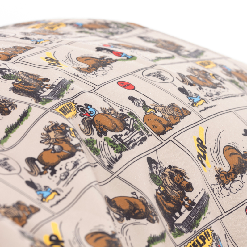 StormX Original 200 Combi Turnout Rug Thelwell Collection Comic Chaos - Taupe/Red-4