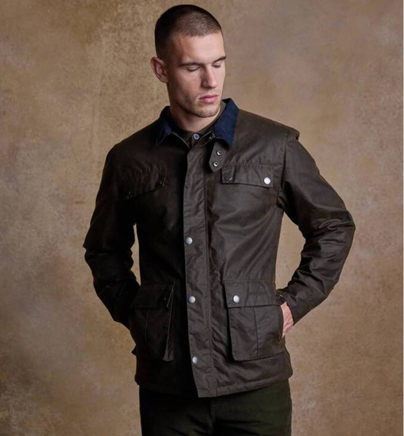Jack Murphy Ciaran Men's Wax Jacket - Rustic Brown-1