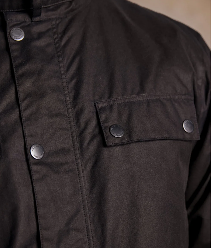 Jack Murphy Ciaran Men's Wax Jacket - Rustic Brown-3