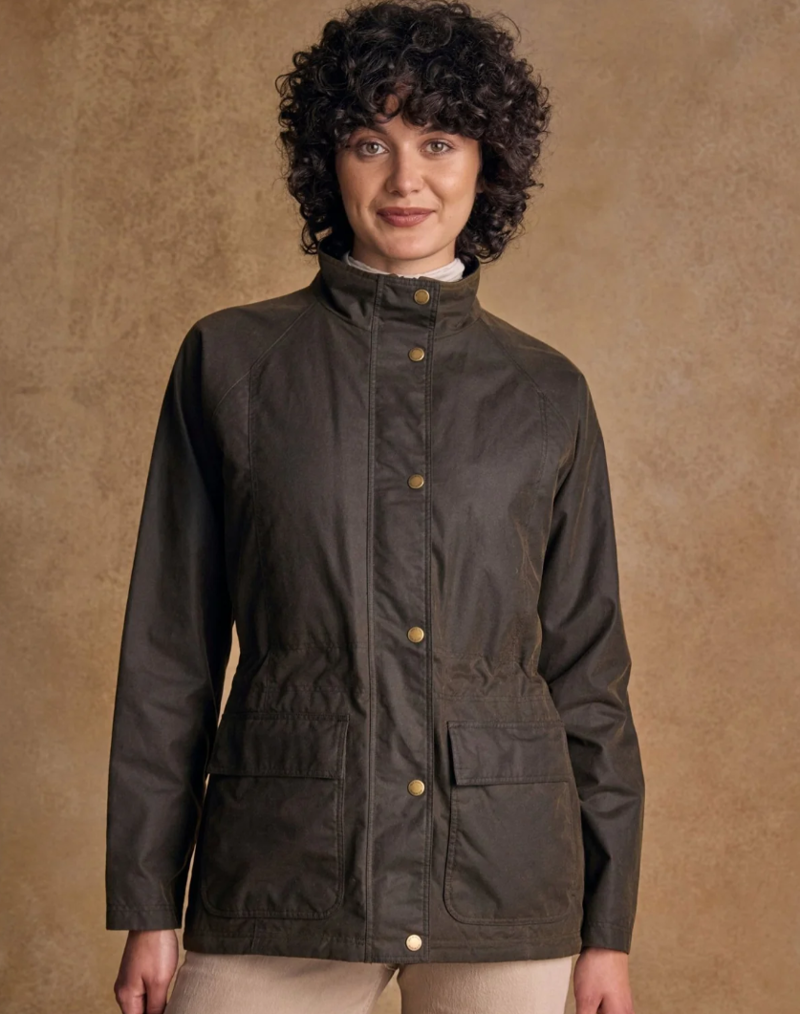 Jack Murphy Sally Women's Wax Jacket - Olive