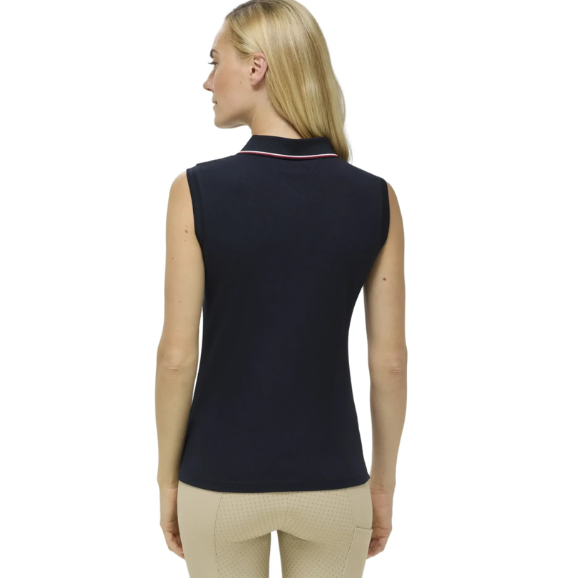Tommy Hilfiger Cordova Ladies Sleeveless Polo - Desert Sky-4