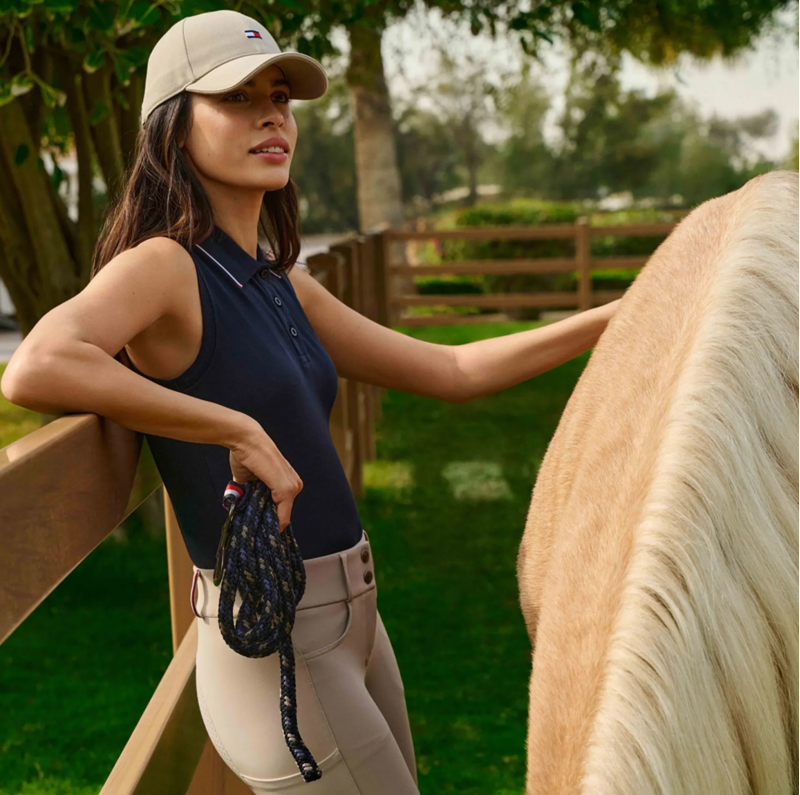 Tommy Hilfiger Cordova Ladies Sleeveless Polo - Desert Sky-2