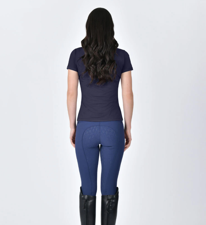 WeatherBeeta Women's Relaxed Copper UV Short Sleeve Tee - Navy -2