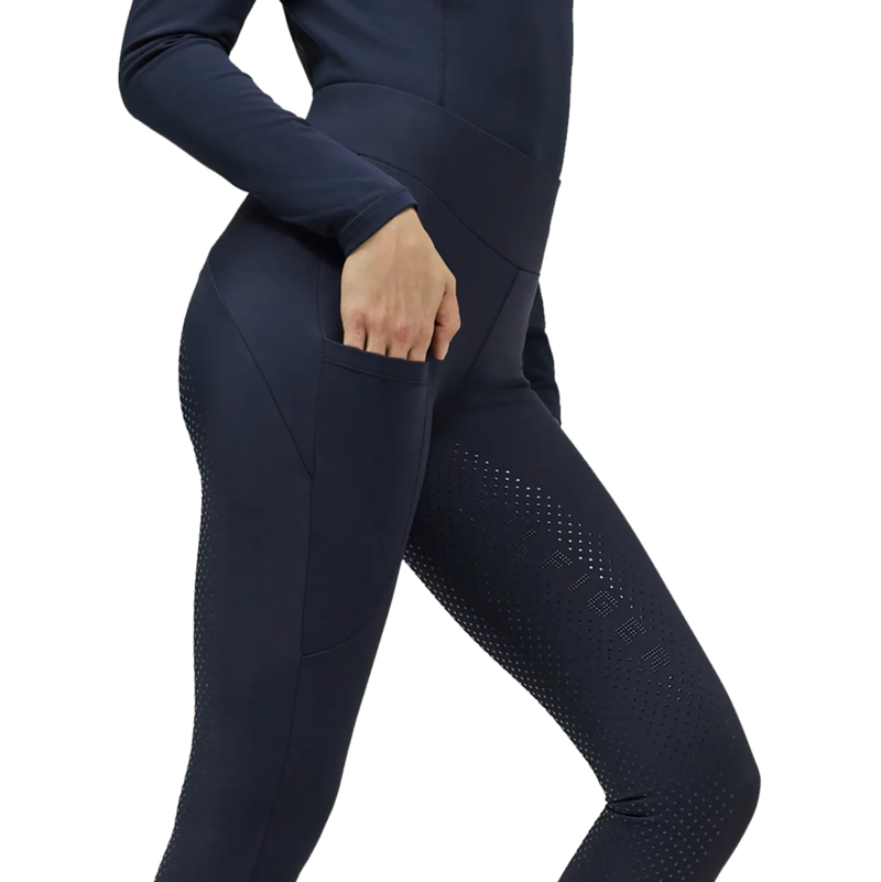 Tommy Hilfiger Elmira All-Year Rhinestone Full Grip Riding Leggings - Desert Sky-3