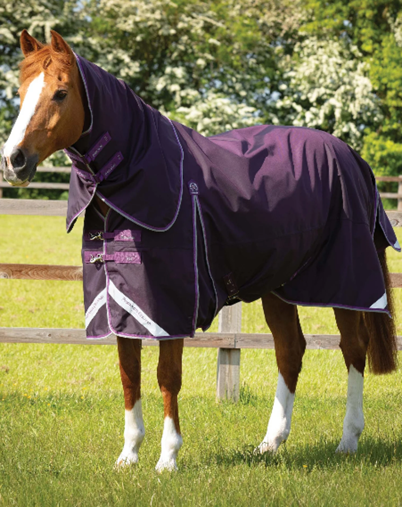 Premier Equine Buster 70g Turnout Rug With Classic Neck Cover - Purple