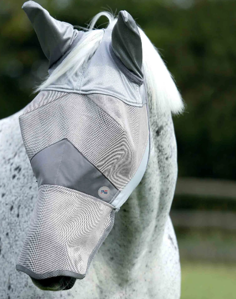 Premier Equine Buster Fly Mask Xtra - Silver