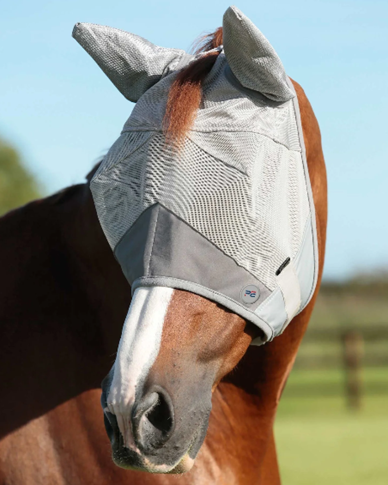 Premier Equine Buster Fly Mask Standard Plus - Silver