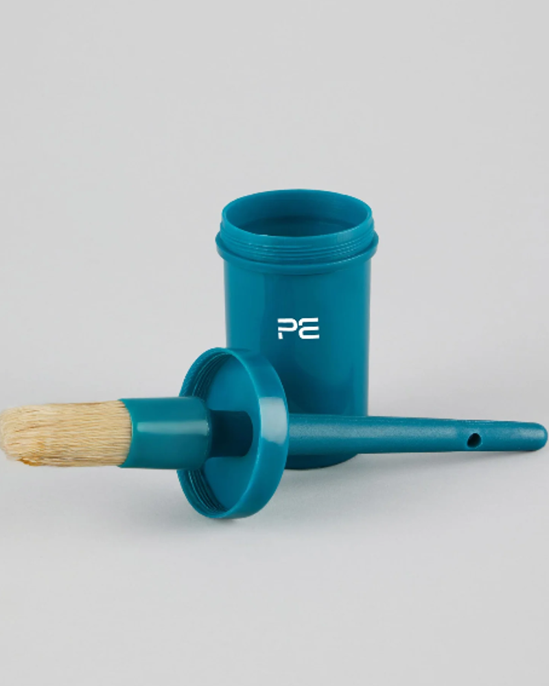 Premier Equine Hoof Oil Brush With Bottle Med - Blue
