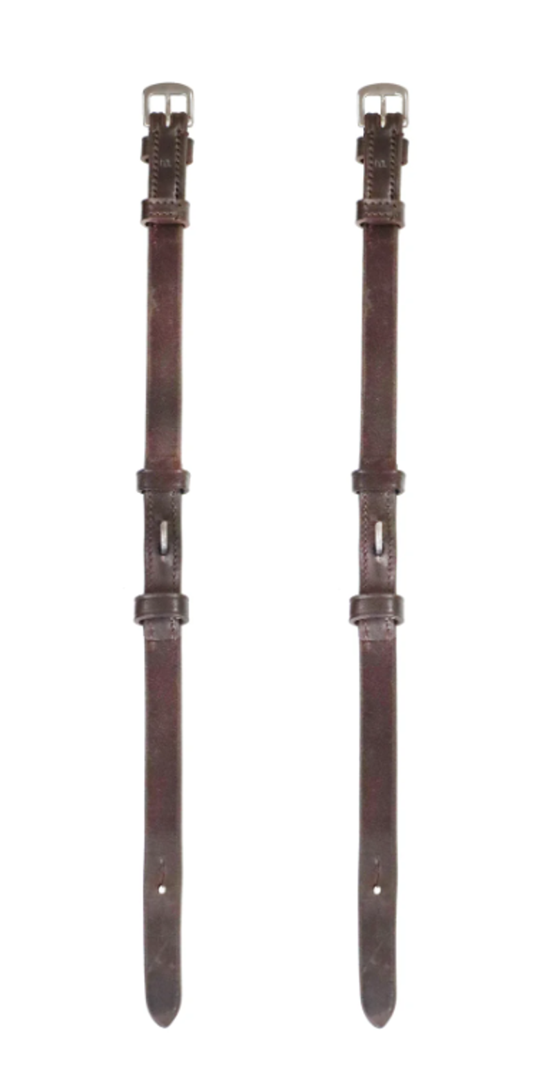 Henry James Saddlery Billet Cheekpieces - Brown