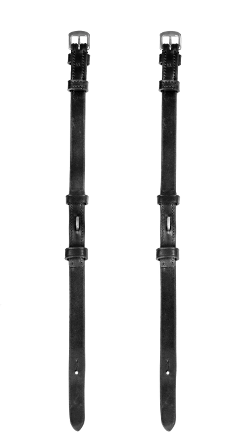 Henry James Saddlery Billet Cheekpieces - Black
