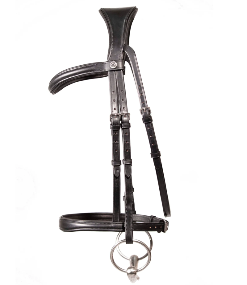 Henry James Saddlery Cavesson Bridle - Black-1