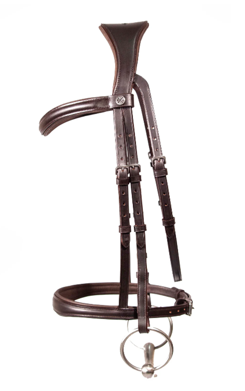 Henry James Saddlery Cavesson Bridle - Brown-1