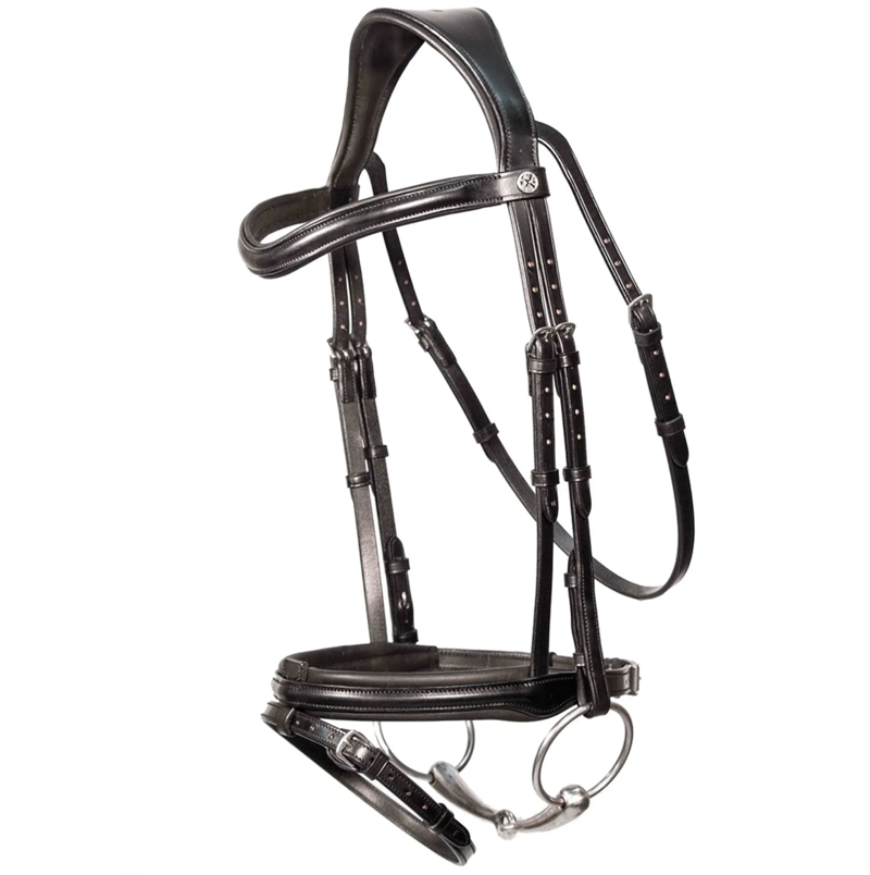 Henry James Saddlery Comfort Flash Bridle - Black