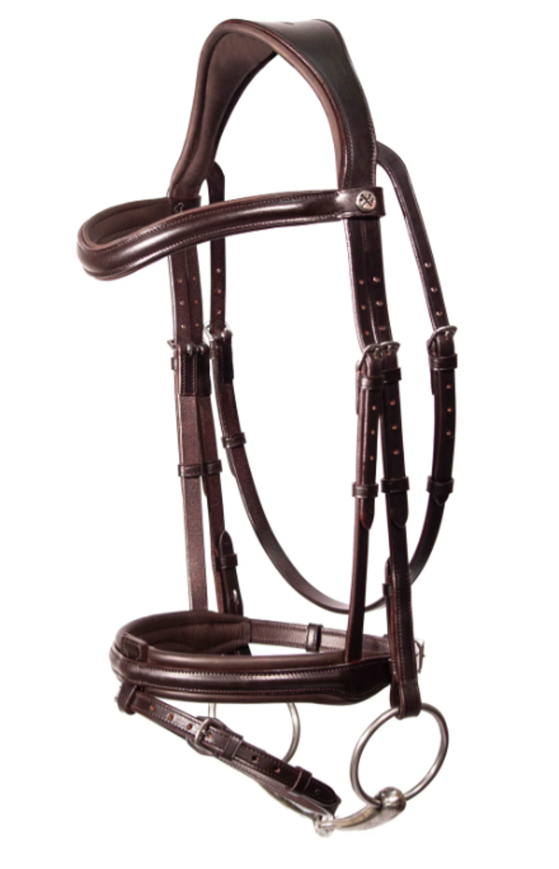 Henry James Saddlery Comfort Flash Bridle - Brown