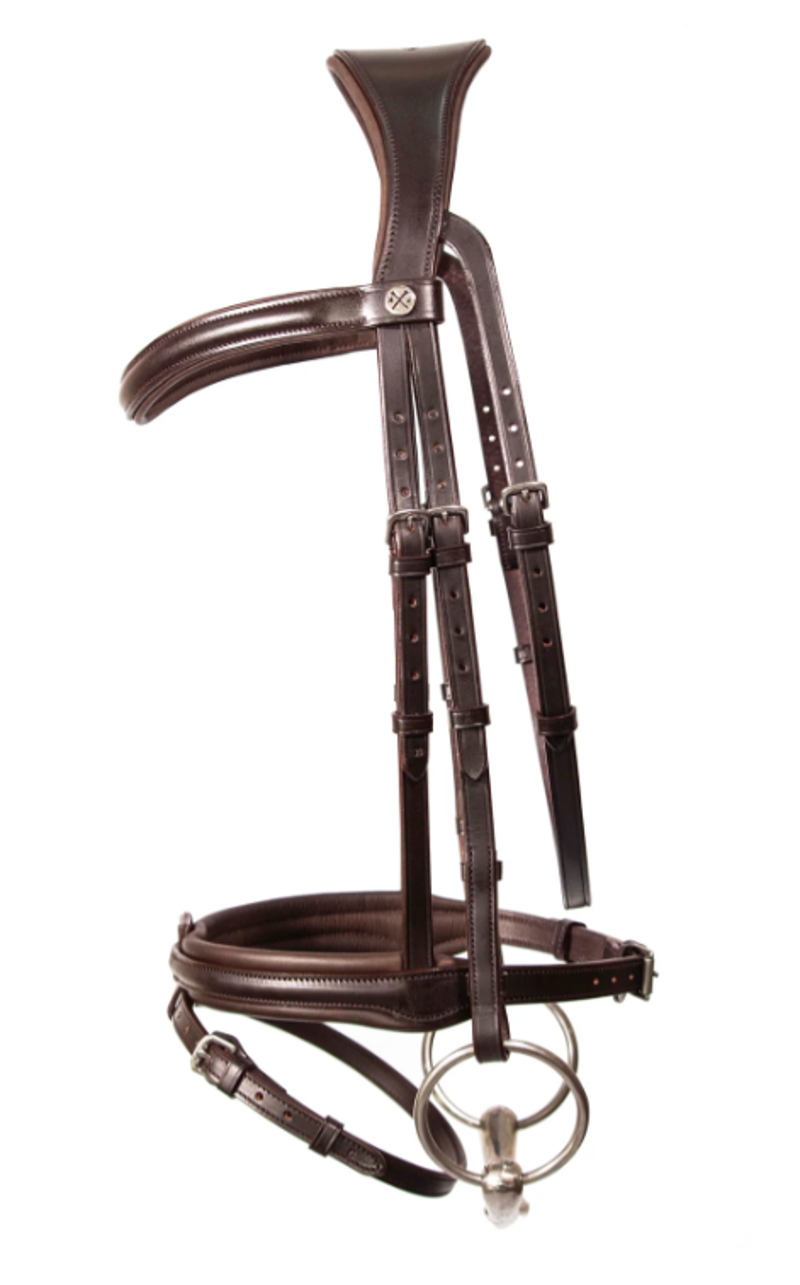 Henry James Saddlery Comfort Flash Bridle - Brown-2