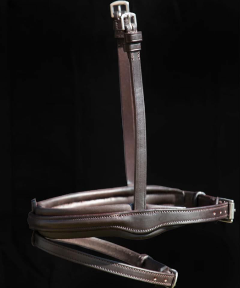 Henry James Saddlery Comfort Flash Noseband Fixed - Brown-1