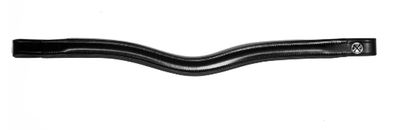 Henry James Saddlery Curved Browband - Black