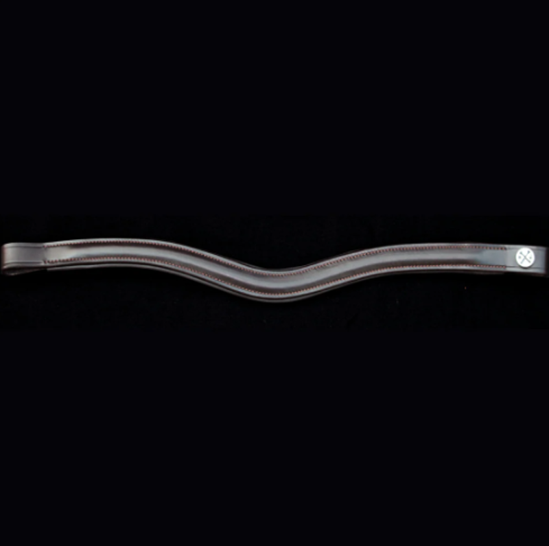 Henry James Saddlery Curved Browband - Brown
