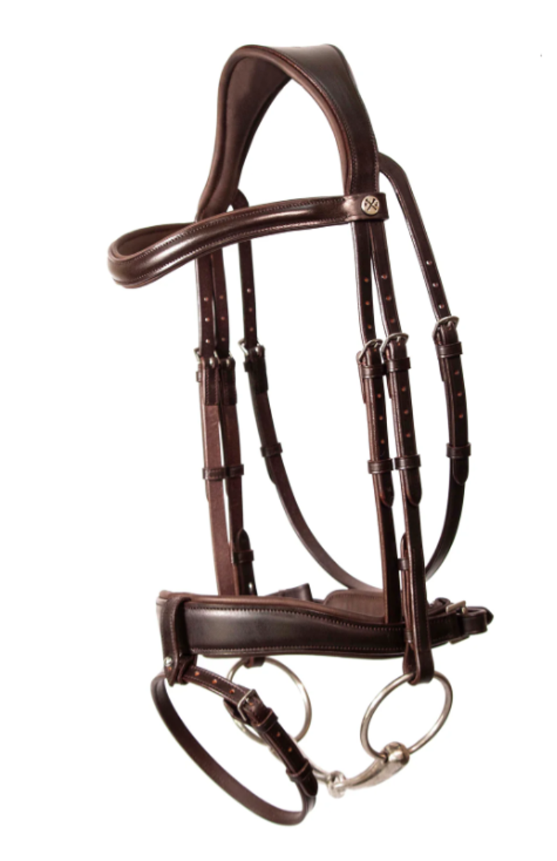 Henry James Saddlery Dressage Bridle - Brown