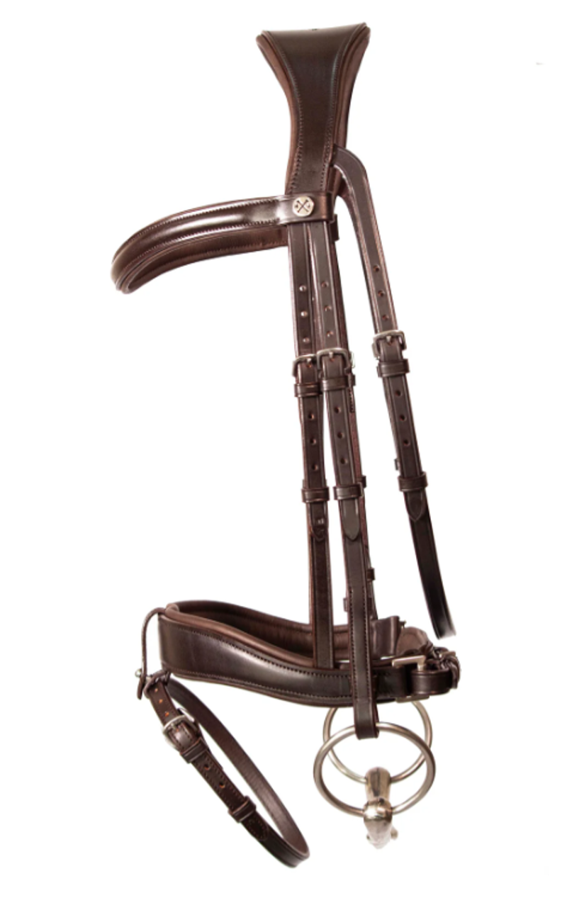Henry James Saddlery Dressage Bridle - Brown-1