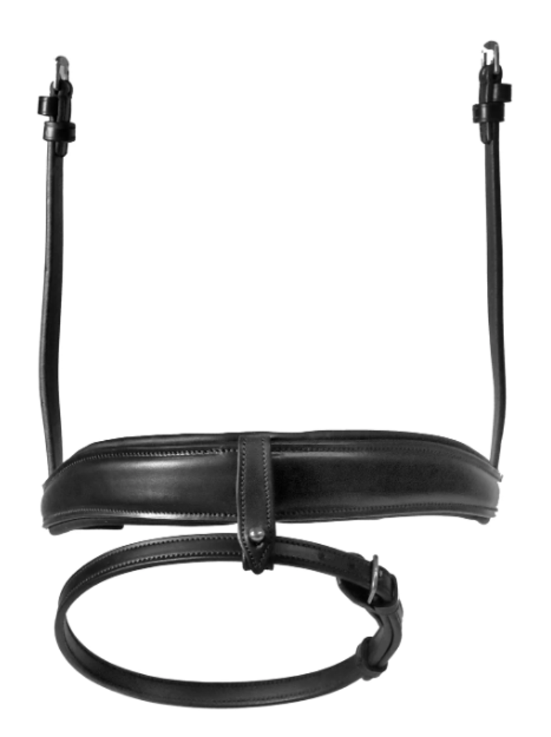 Henry James Saddlery Dressage Crank Noseband Fixed - Black-1