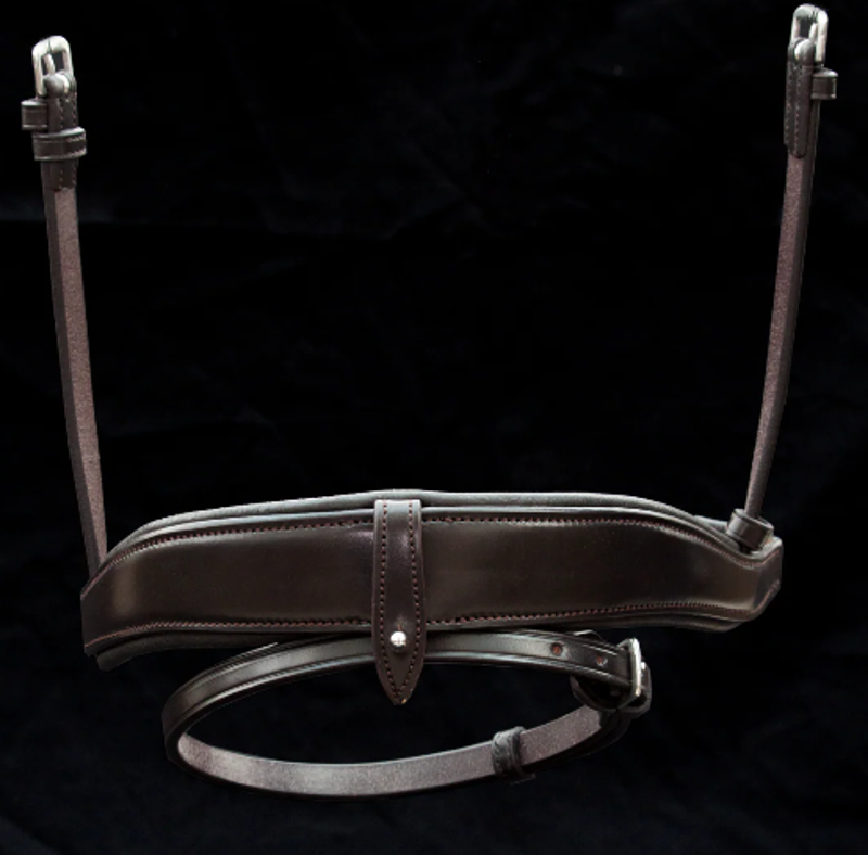 Henry James Saddlery Dressage Crank Noseband Fixed - Brown