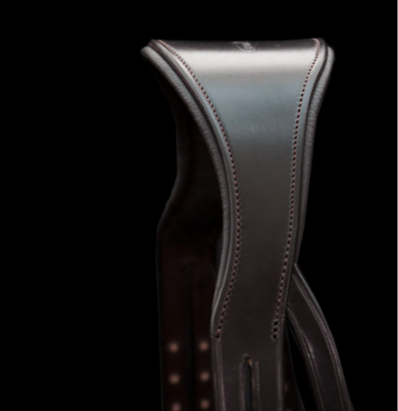 Henry James Saddlery Flexure Curve Headpiece - Brown-1