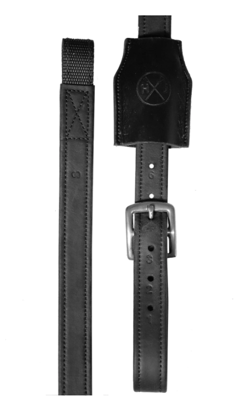Henry James Saddlery Mono Dressage Stirrup Leathers - Black