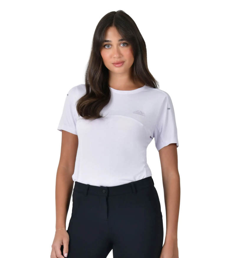 WeatherBeeta 37.5 Ladies Lightweight Performance Short Sleeve Top - Lavender Mist/Marle 
