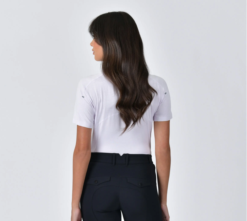 WeatherBeeta 37.5 Ladies Lightweight Performance Short Sleeve Top - Lavender Mist/Marle -2