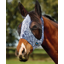WeatherBeeta ComFiTec Deluxe Stretch Fly Mask With Ears - White/Navy Floral Print