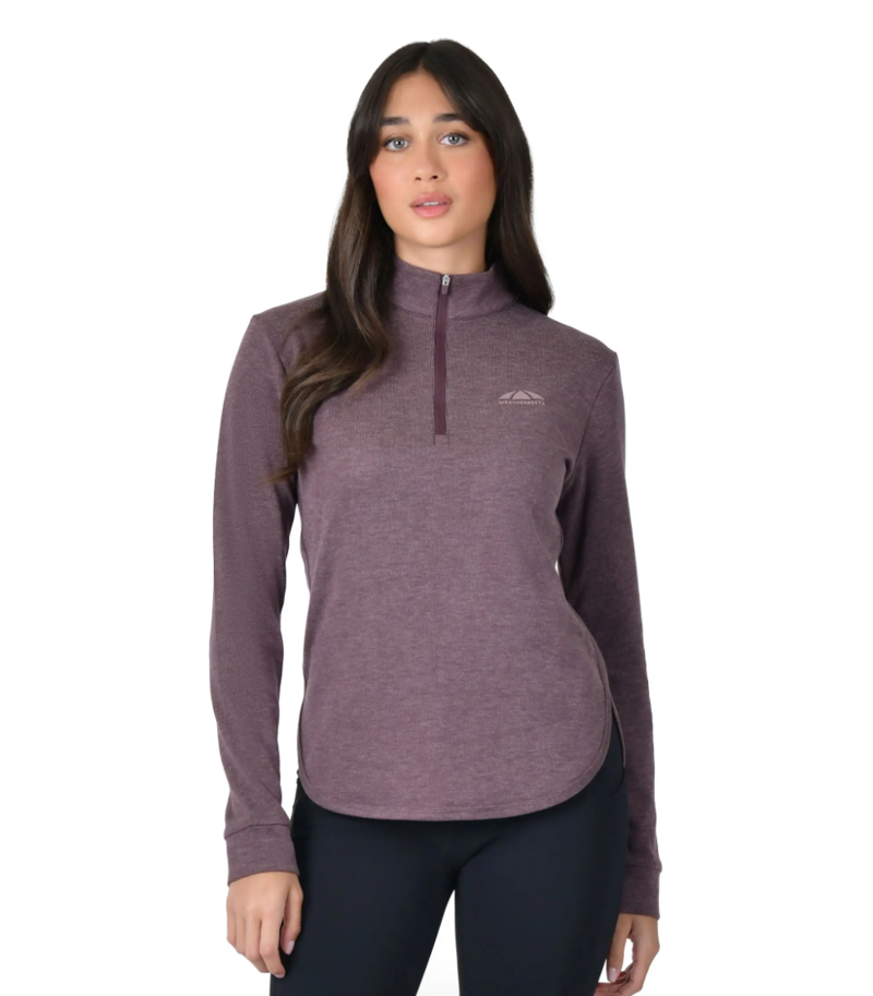 WeatherBeeta Ladies London Layer Long Sleeve Top - Mulberry Marle