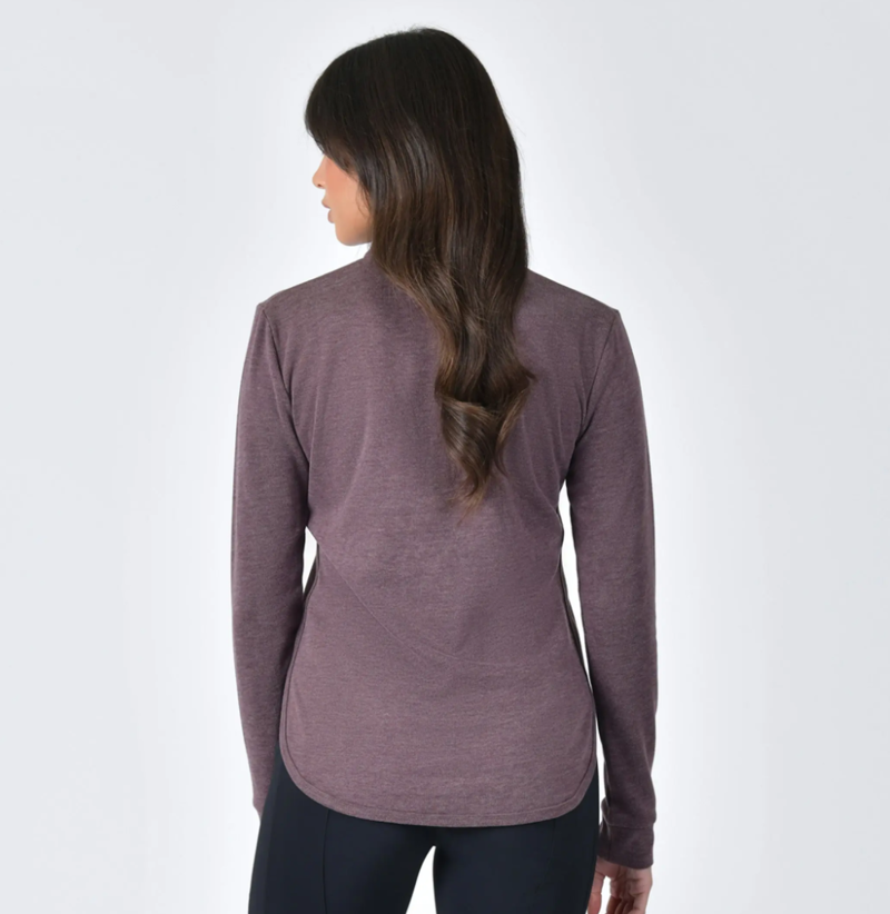 WeatherBeeta Ladies London Layer Long Sleeve Top - Mulberry Marle-3