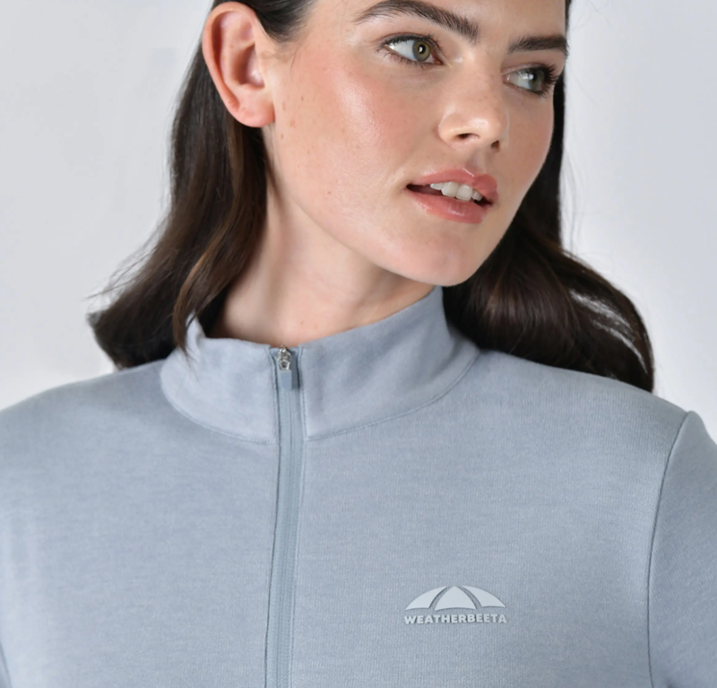 WeatherBeeta Ladies London Layer Long Sleeve Top - Bluestone Marle-2