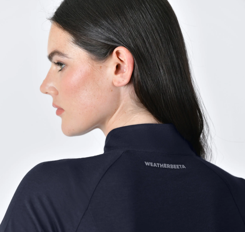 WeatherBeeta Bamboo Ladies Short Sleeve Performance Base Layer - Navy-2