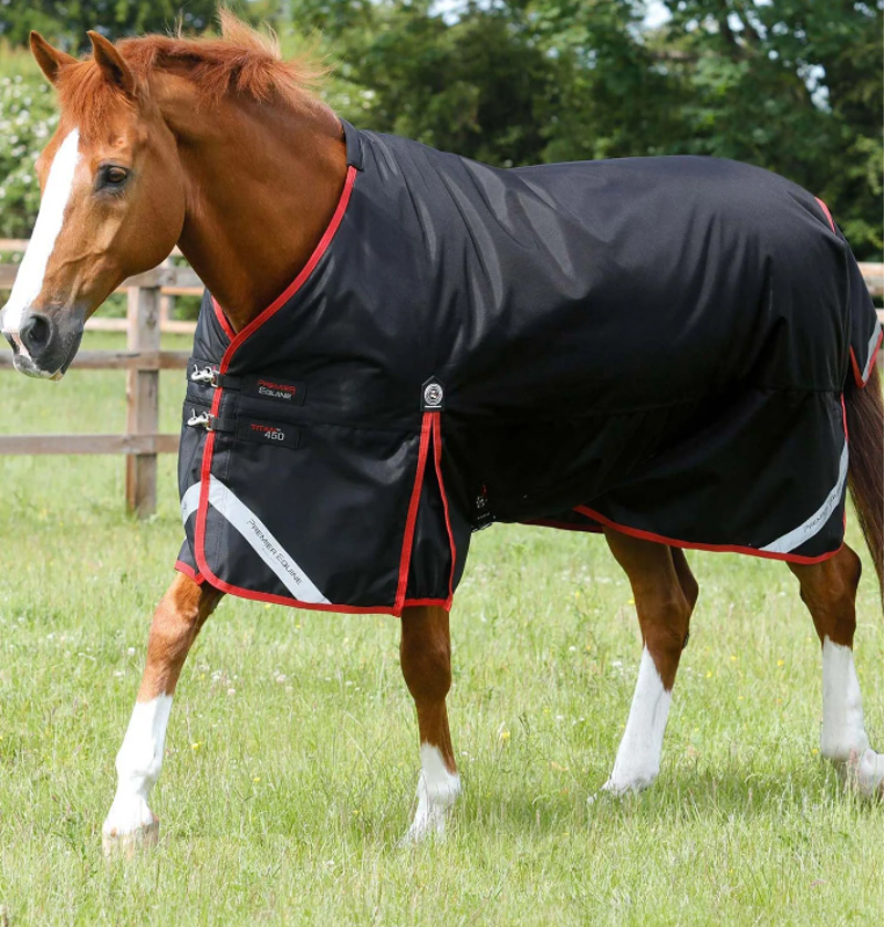Premier Equine Titan 450g Original Turnout Rug - Black