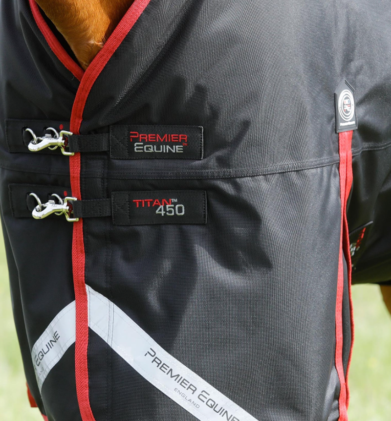 Premier Equine Titan 450g Original Turnout Rug - Black-1