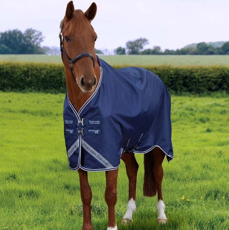 Premier Equine Stratus 600D Series 0g Original Turnout Rug - Navy