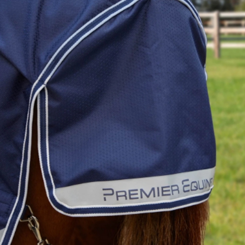 Premier Equine Stratus 600D Series 0g Original Turnout Rug - Navy-4