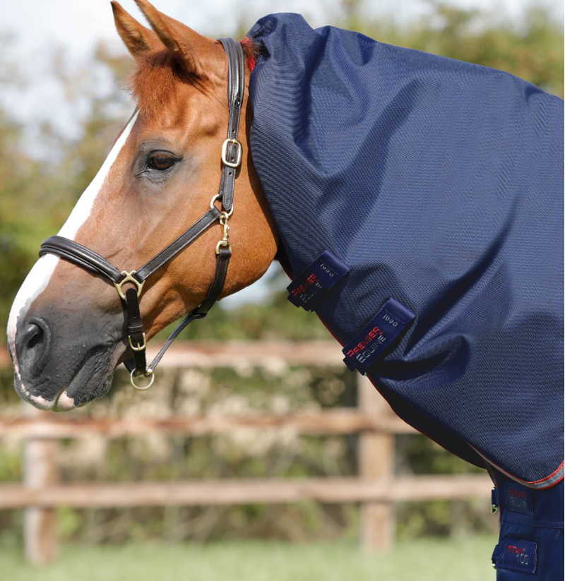 Premier Equine Titan 100g Turnout Rug With Neck - Navy-1