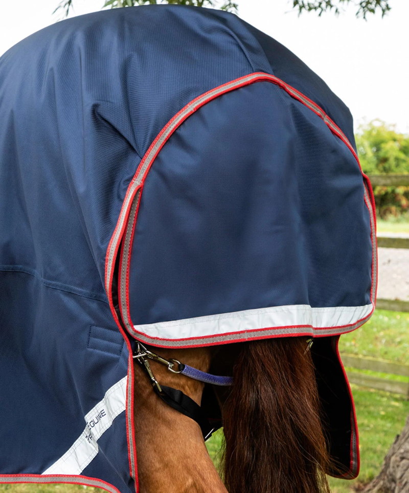 Premier Equine Titan 100g Turnout Rug With Neck - Navy-2