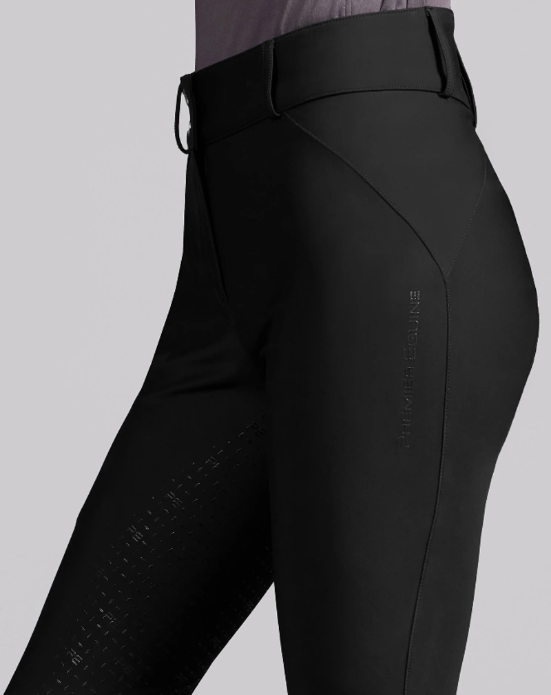 Premier Equine Amnis Womens Waterproof Gel Full Seat Riding Breeches - Black-3