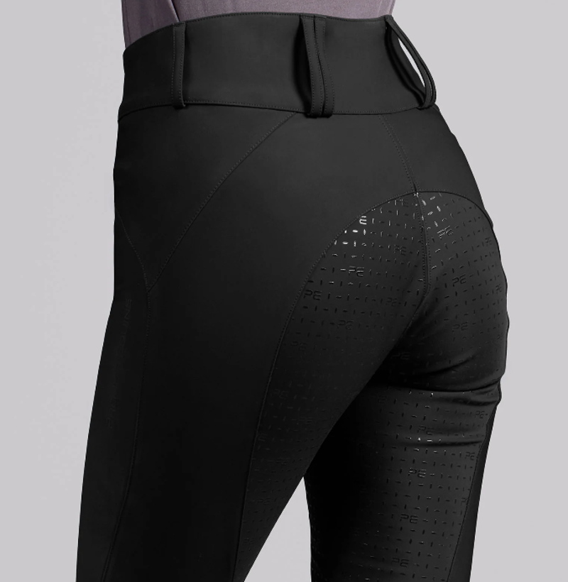 Premier Equine Amnis Womens Waterproof Gel Full Seat Riding Breeches - Black-4