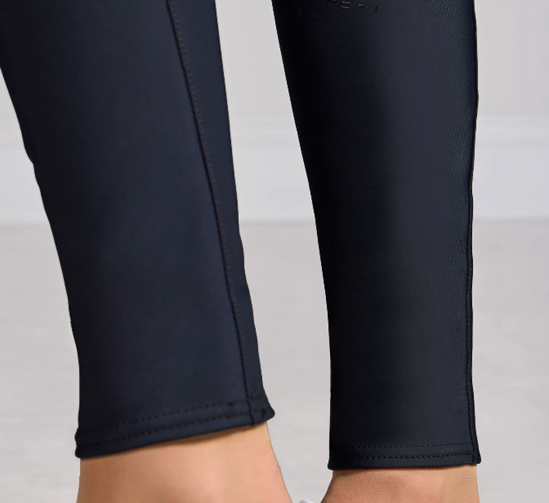 Premier Equine Amnis Womens Waterproof Gel Full Seat Riding Breeches - Navy-4