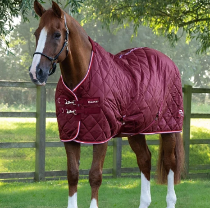 Premier Equine Tuscan 200g Stable Rug - Burgundy