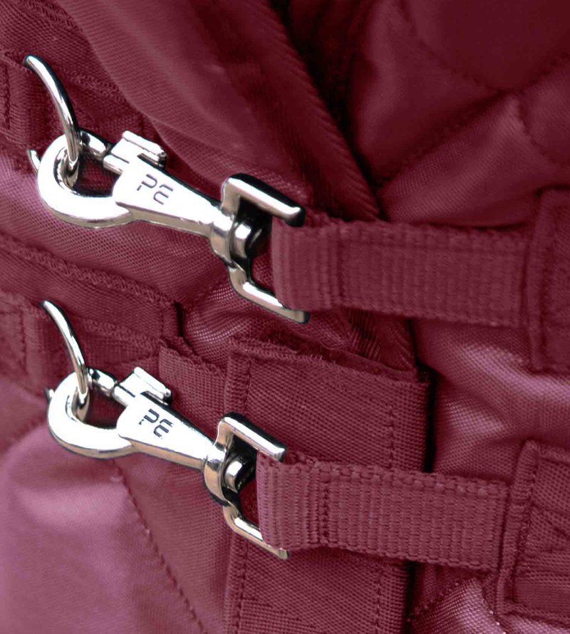 Premier Equine Tuscan 200g Stable Rug - Burgundy-2