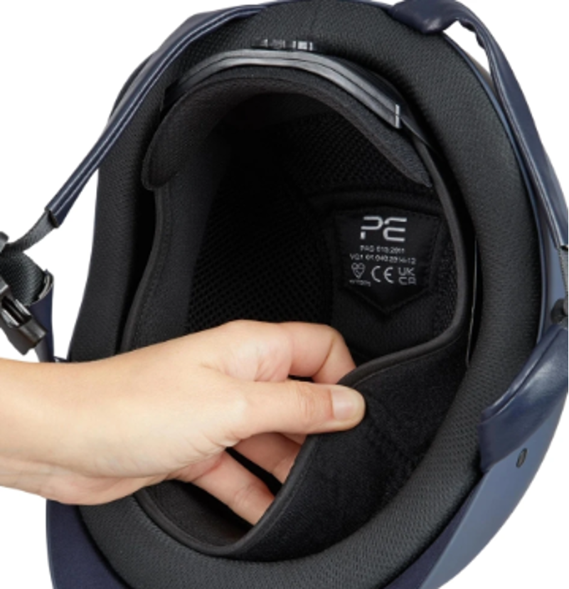 Premier Equine Riding Helmet Liner - Black-2