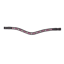Shires Velociti GARA Three Tone Browband - Rose/Black